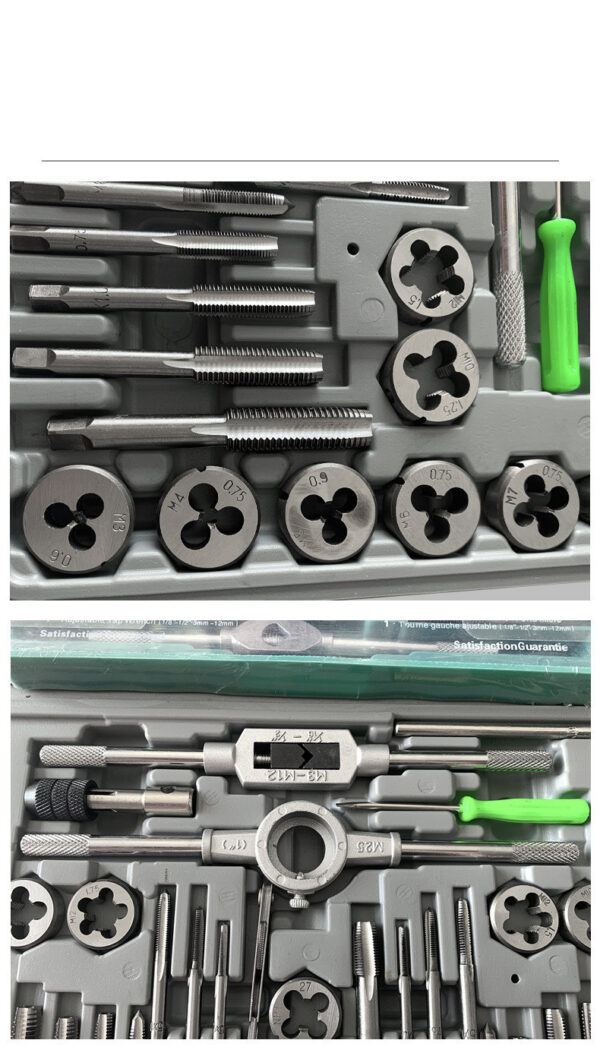 Tap and die wrench set hand tapping wrench winch 12 piece set - Image 3