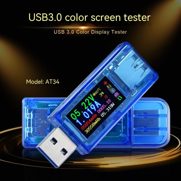 AT34 Digital Voltmeter USB Charger Detection Instrument