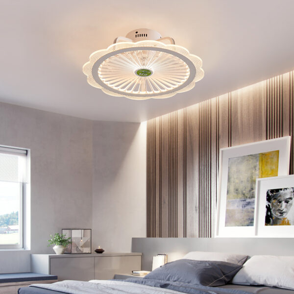 Super Quiet Bedroom Ceiling Fan Light Simple