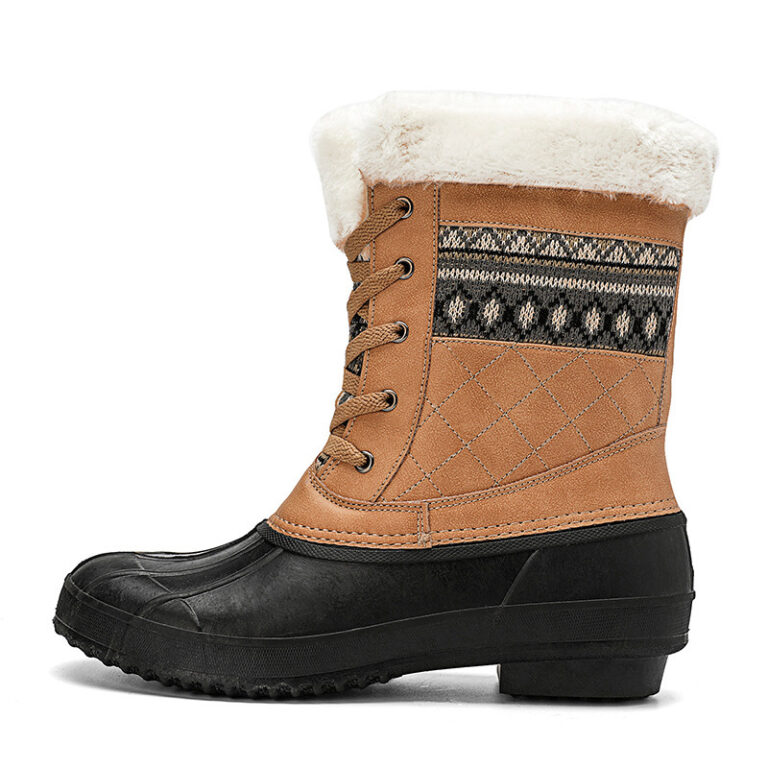 Winter High-top Hiking Shoes Women Non-slip Plus Velvet - Image 3