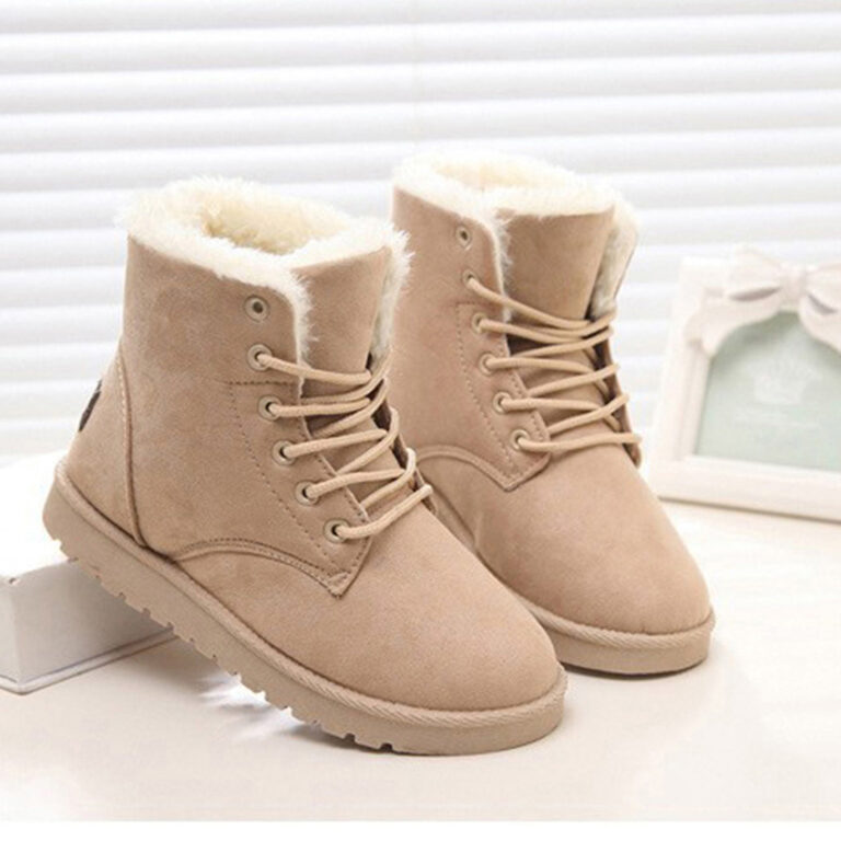 Women's Snow Boots Short Warm Flat Heel Shoes - Image 6