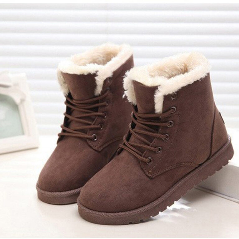 Women's Snow Boots Short Warm Flat Heel Shoes - Image 5