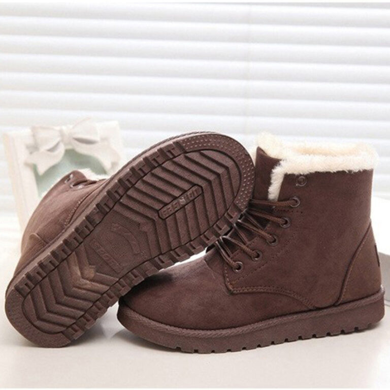 Women's Snow Boots Short Warm Flat Heel Shoes - Image 3