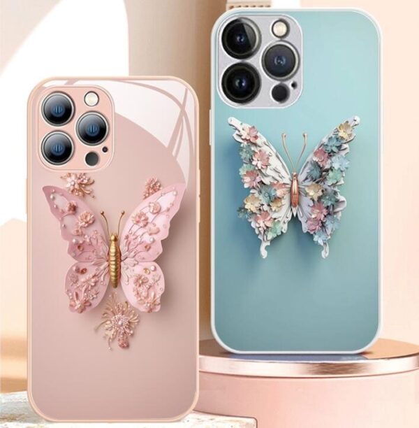 Fairy Butterfly Glass Phone Case - Image 6