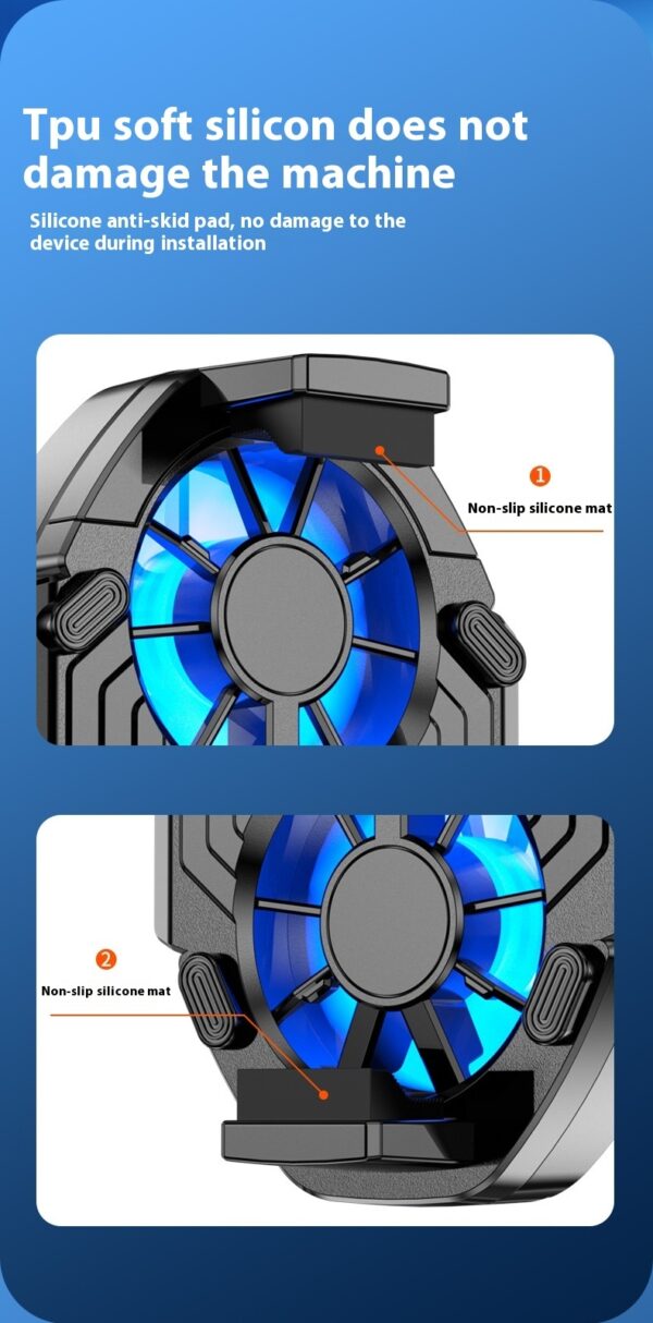 FS01 Twin Fan Air-cooled Charging Mobile Phone Radiator - Image 10