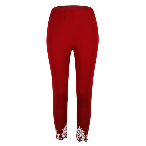 Slim Slimming Printed Cropped Trousers - Image 7