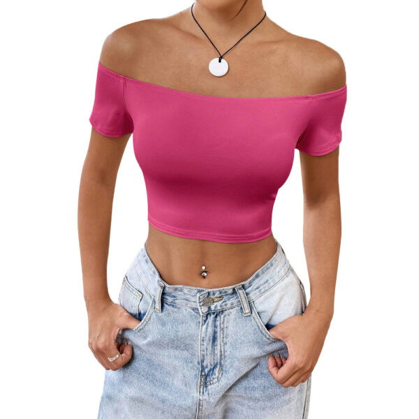 New Off-the-shoulder Short Top For Women - Image 4