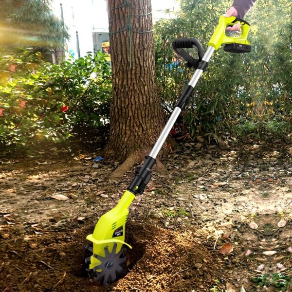 Handheld Lithium Mini-Tiller Soil Ripper Agricultural Small Household Electric Hoe Rotary Tiller - Image 2