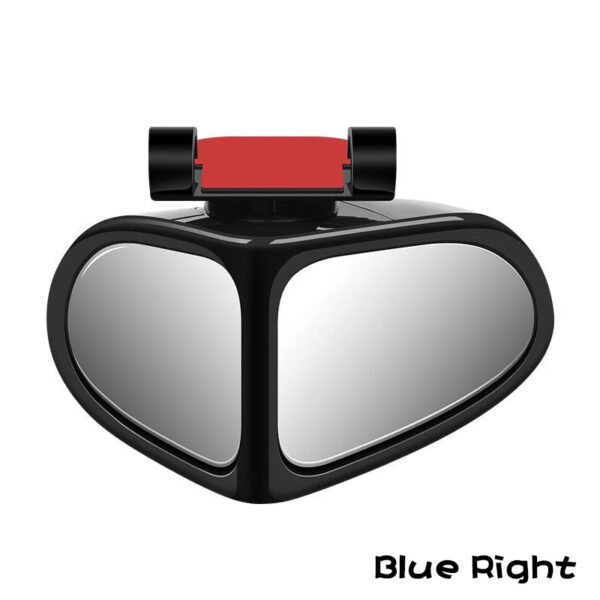 Car Reversing Small Round Mirror Front And Rear Wheel Wide-Angle Mirror Double-Sided Auxiliary Rearview 360 Adjustable Wide Angle Side Rear View Mirror For Car - Image 3