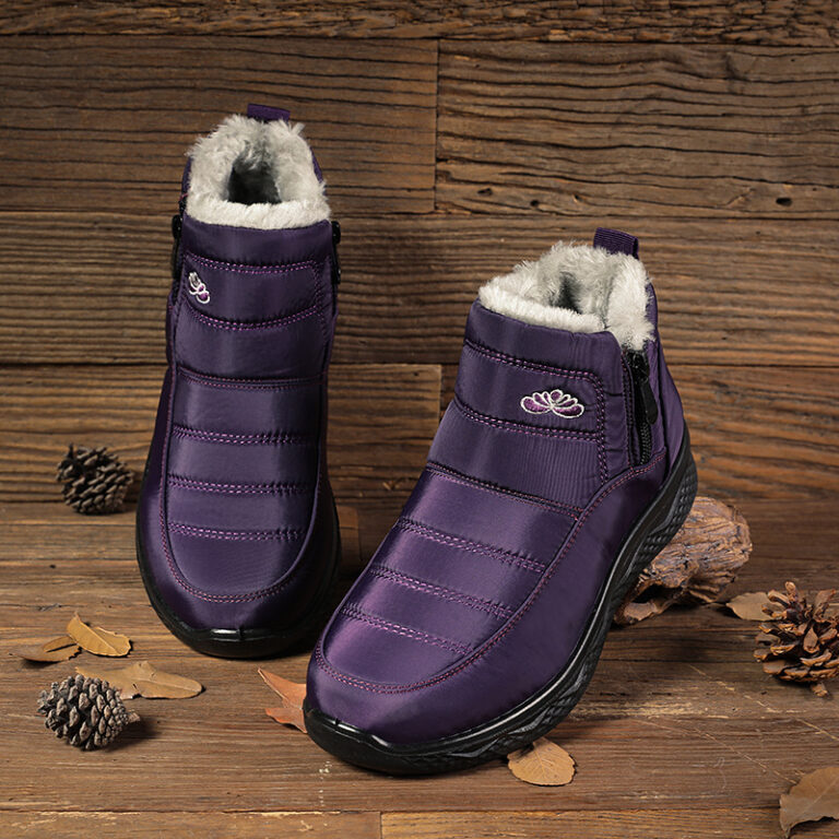 Women's Cotton-padded Shoes Thickened Warm Snow Boots Plus Size Women's Ankle Boots - Image 4