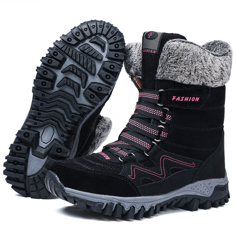 Snow boots high-top plus velvet padded non-slip cotton boots - Image 9