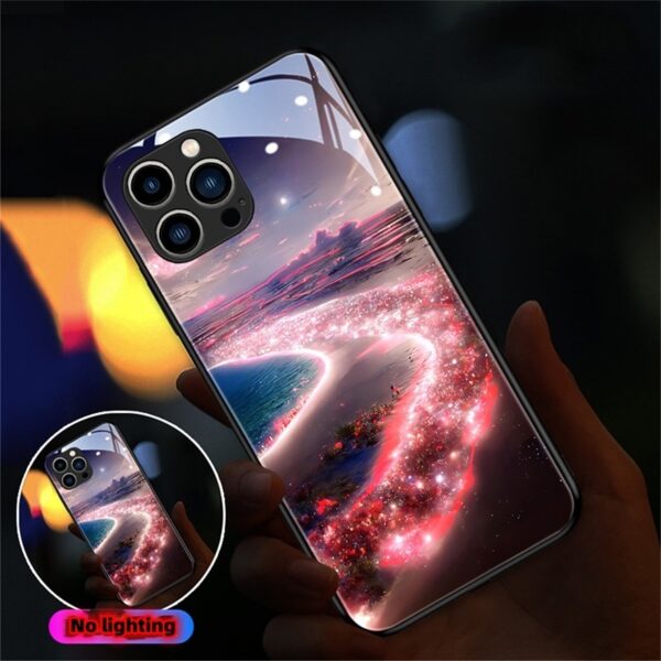 Applicable To S23ultra Phone Case Incoming Light Beach Starry Sky