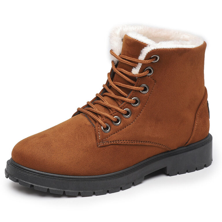 Snow Boots Fleece-lined Thickened Shoes Winter Warm Non-slip - Image 3