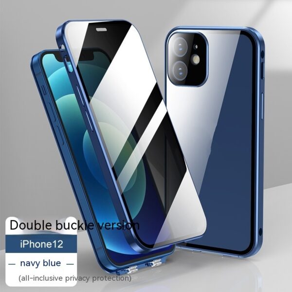 New Applicable Phone Case Double-sided Buckle Glass Privacy - Image 7