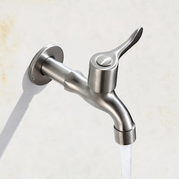 G1/2in Stainless Steel Washing Machine Sink Basin Single Cold Faucet Water Tap Bathroom - Image 10