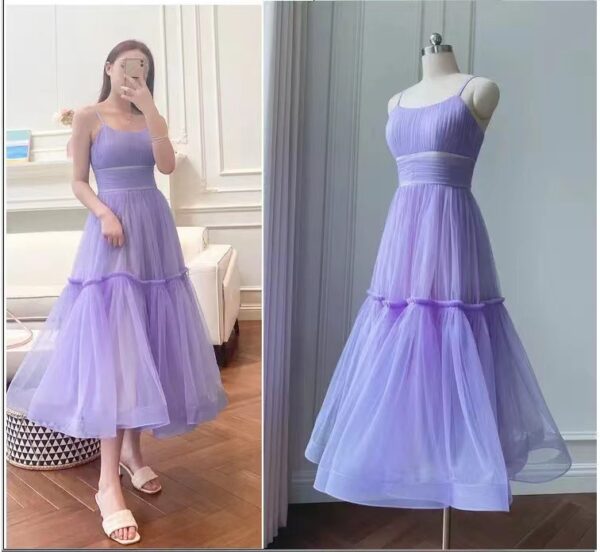 Women's Cotton Evening Dress For Birthday Party - Image 8