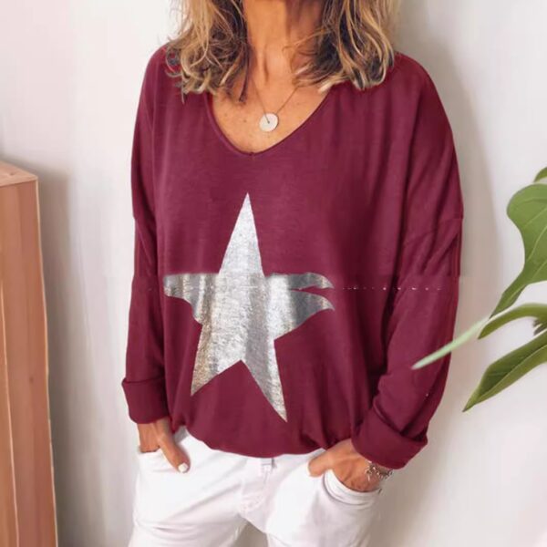 Women's Long-sleeved T-shirt Bottoming Shirt - Image 5