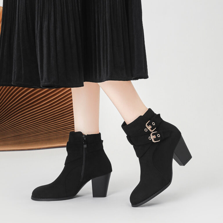 Women's Ankle Boots New Fashion Ankle Boots Comfortable Suede - Image 10