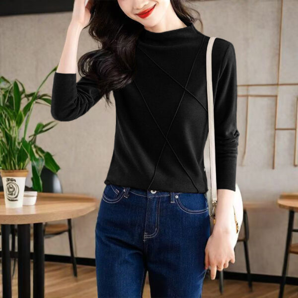 Half Turtleneck Bottoming Shirt Women's - Image 3