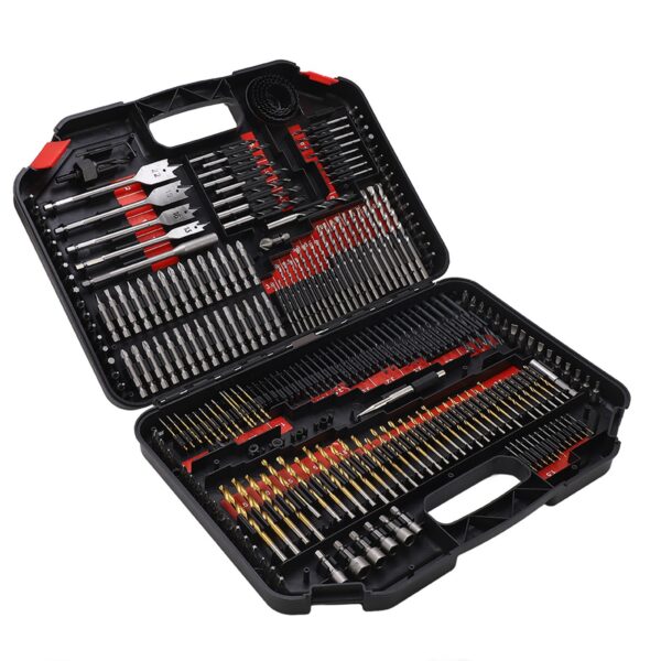 246PCS Multifunctional Combination Drill Bit Screw Bits Set Kit with Black Plastic Box - Image 8