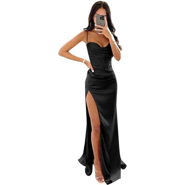 European And American Women's Clothing Sleeveless Camisole Evening Dress - Image 4