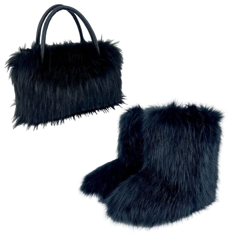 All-match High-texture Raccoon Fur Handbag - Image 8