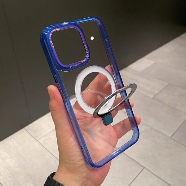 Transparent Magnetic Mobile Phone Protective Case - Image 5