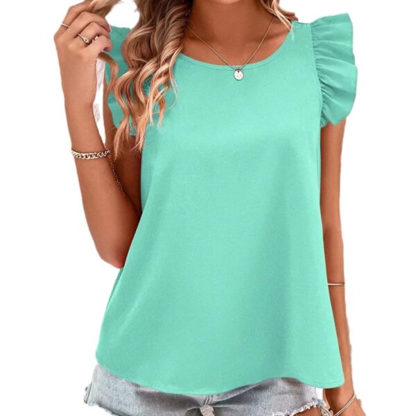 Women's Fashion Back Elastic Cross Top - Image 7