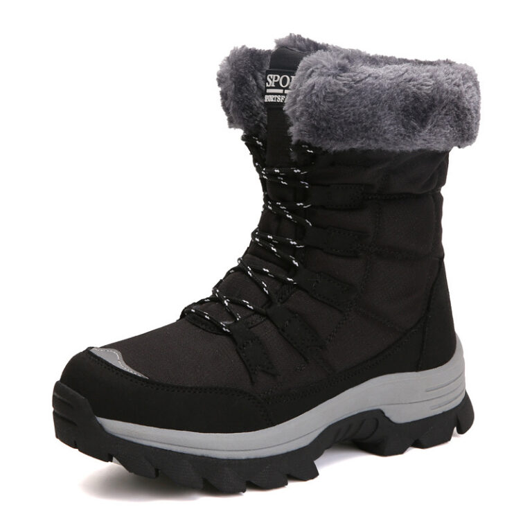 Velvet Warm Cotton Snow Boots High Cotton-padded Shoes - Image 4