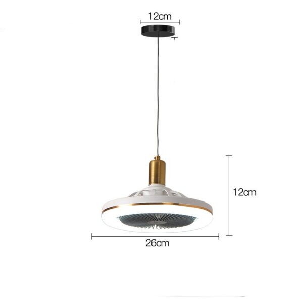 Restaurant Bar Modern Simple Small Ceiling Fan Light - Image 6