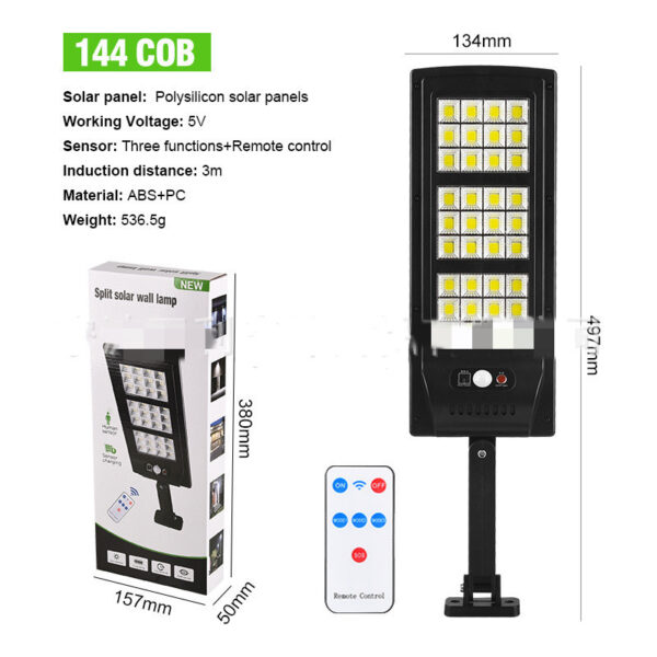 New Outdoor LED Solar Wall Lamp Human Body Sensing - Image 6