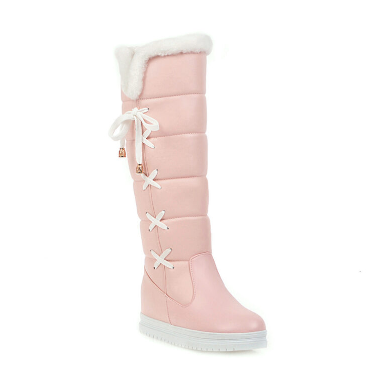 Simple Casual Plus Size Women's Knee-high Snow Boots - Image 3