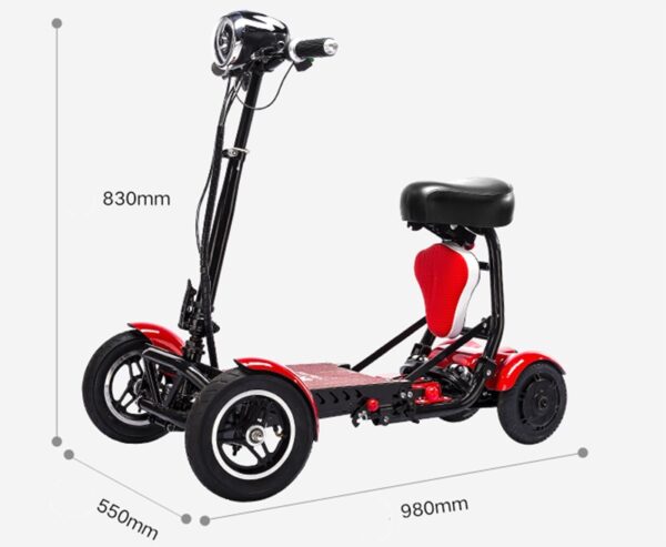 Cyungbok Folding Mini Four-wheel Adult Electric Bicycle Transport Scooter For The Elderly - Image 7