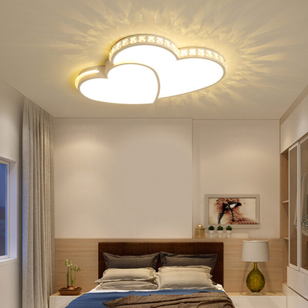 Children's Room LED Ceiling Light Dining Room And Study Room Bedroom Heart-shaped Light