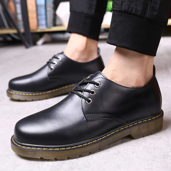 Fashion Simple Cowhide Men's Tooling Shoes - Image 5