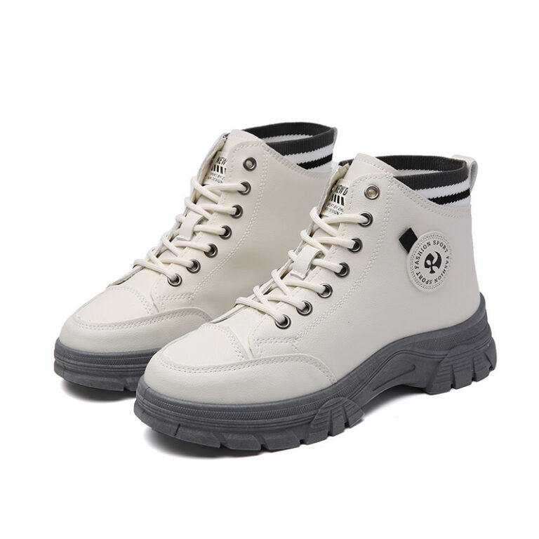 Fall High Top Sneakers White Internet Celebrity Student Casual Shoes - Image 6