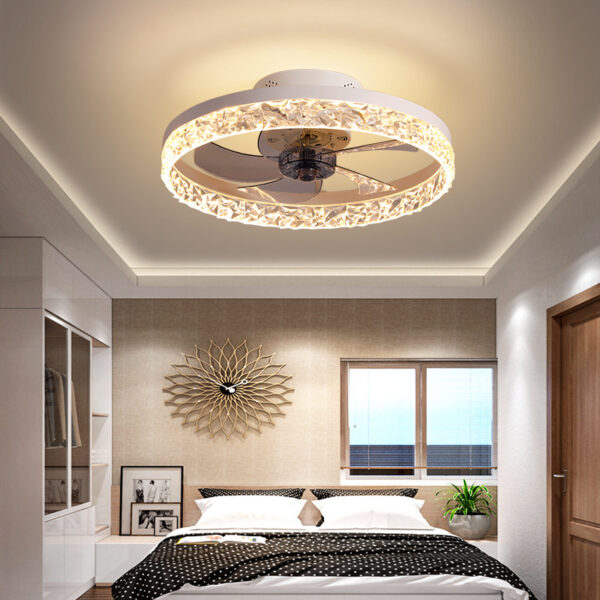 Home Living Room Bedroom Electric Fan Invisible Ceiling Light - Image 3