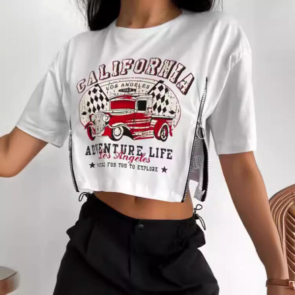 Trendy Versatile T-shirt Women - Image 7