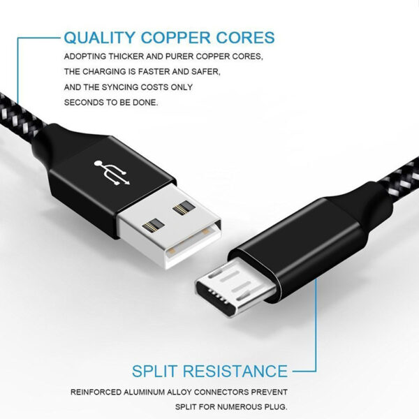 Braided Data Cable,Charger Cable, Fast Charging - Image 3