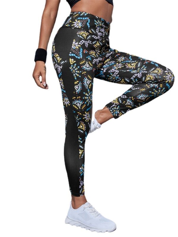 Running Workout Elastic Plus Size Yoga Leggings - Image 6