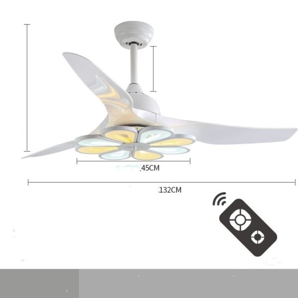 Nordic Modern Simple Frequency Conversion Ceiling Fan Light - Image 6