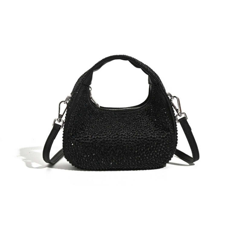 New Portable High-grade Crescent Moon Fashion Diamond Bag Acrylic Women's Bag - Image 5