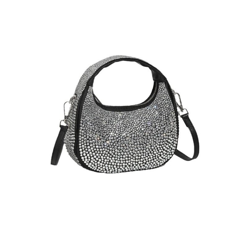 New Portable High-grade Crescent Moon Fashion Diamond Bag Acrylic Women's Bag - Image 2