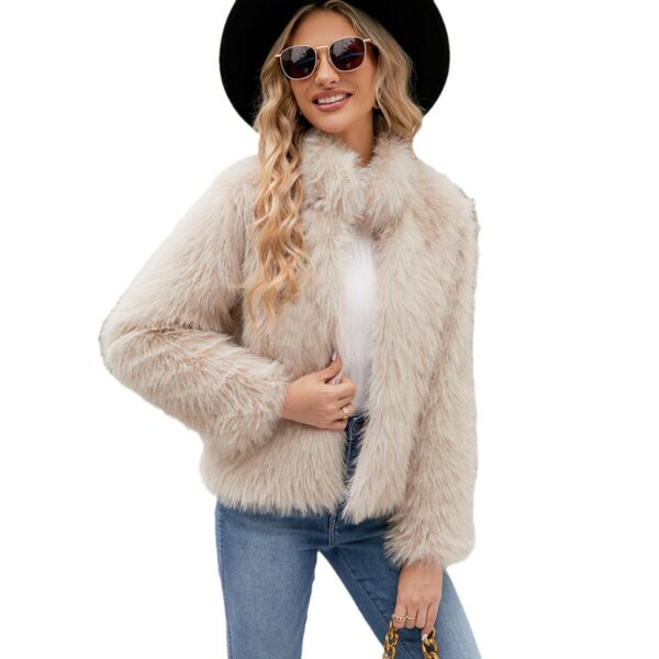 Casual Short Women's Imitation Fur Coat Top - Image 5