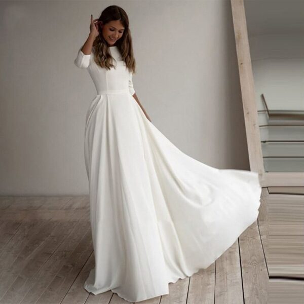 Long Temperament Commute Slim-fit Banquet Wedding Evening Dress - Image 9