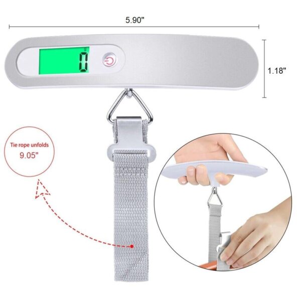 Portable LCD Digital Luggage Weight Scales Hanging Suitcase Baggage Travel Scale With Belt For Electronic Weight Tool 50kg 110lb - Image 4