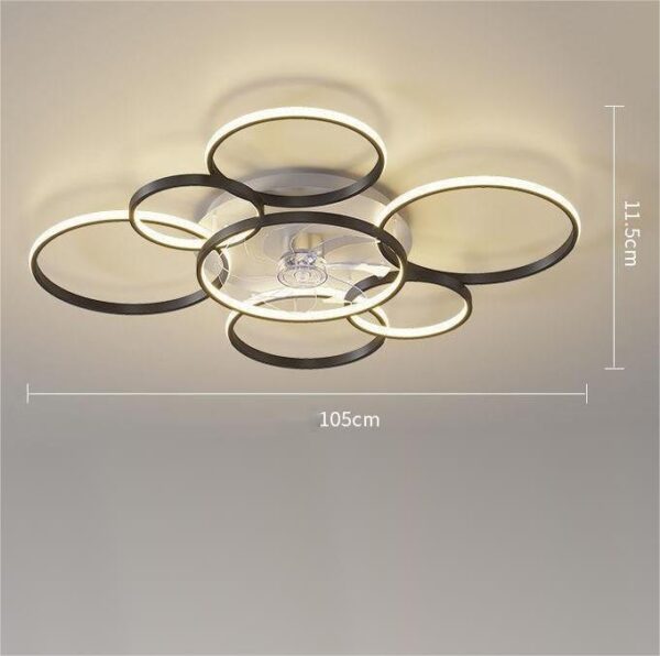 Ceiling Suction Living Room Bedroom Fan Light - Image 6