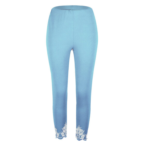 Slim Slimming Printed Cropped Trousers - Image 2