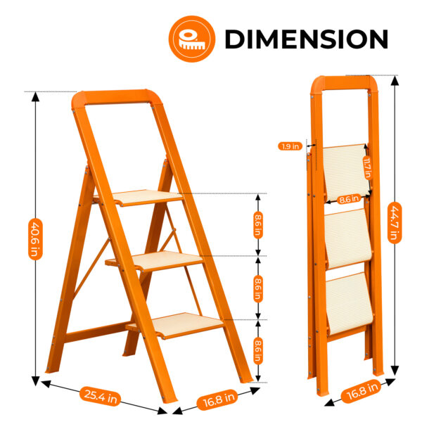 Lightweight Foldable Ladder In Aluminum - Image 4