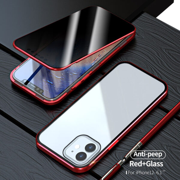 Magnetic Privacy Glass Case Anti-Spy 360 Protective - Image 3